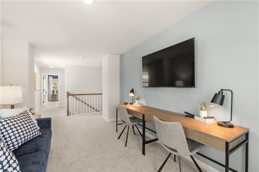 Furnished interior view inside a new home in The Bluffs, Canton (Image 21).