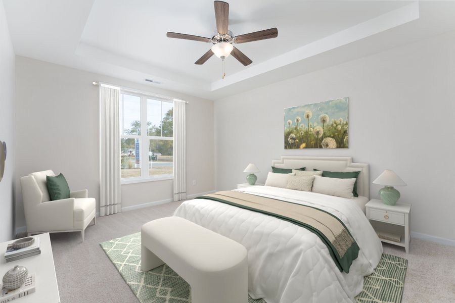 Furnished interior view inside a new home in Patriot’s Watch, Hampstead (Image 10).