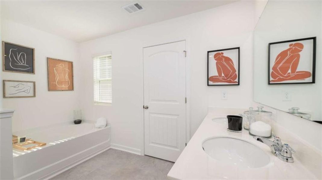 Furnished interior view inside a new home in Rosewood Farms, Acworth (Image 28).