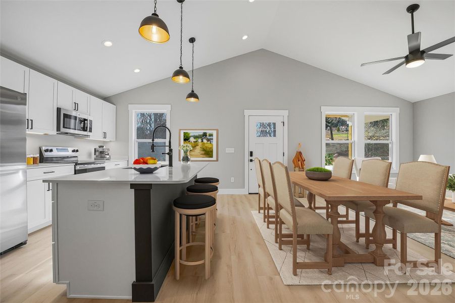 Furnished interior view inside a new home in , Asheville (Image 30).