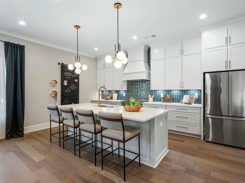Furnished interior view inside a new home in , Suwanee (Image 4).