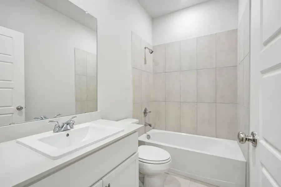 Bathroom in the Wimbledon home plan by Trophy Signature Homes