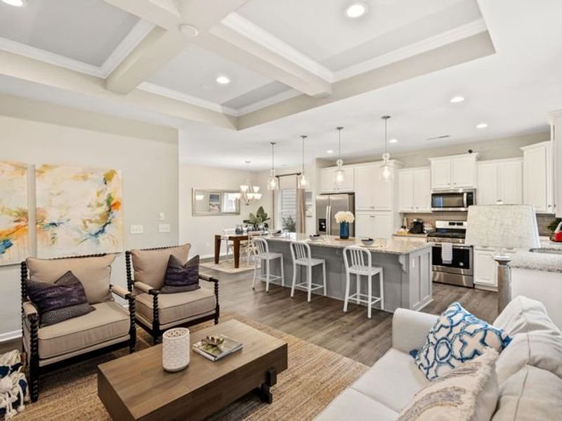 Representative furnished interior of a home built from the Cyprus by True Homes in Westbrook Falls, Colfax (Image 8).