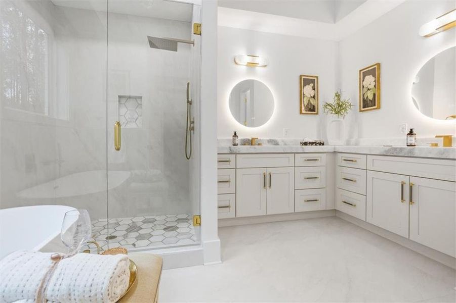 Furnished interior view inside a new home in , Canton (Image 18).