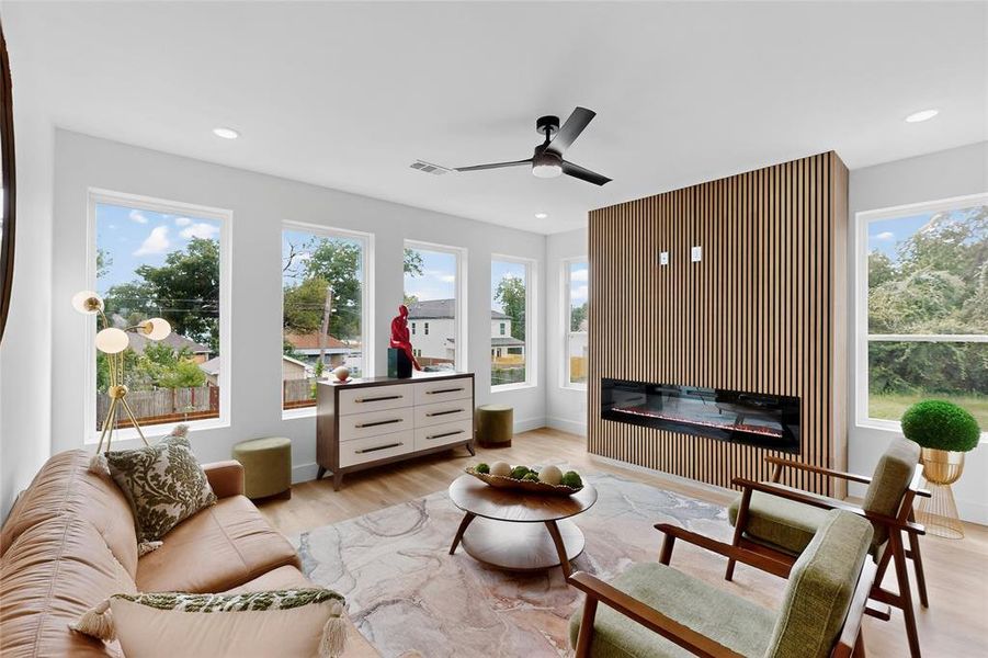 Furnished interior view inside a new home in , Dallas (Image 5). Furnished interior view inside a new home in , Dallas (Image 5).