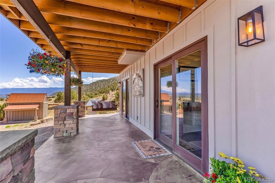 Exterior details and patio area of a home in , Cañon City (Image 26).