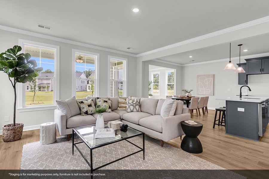 Furnished interior view inside a new home in Pineland Preserve, Summerville (Image 18).