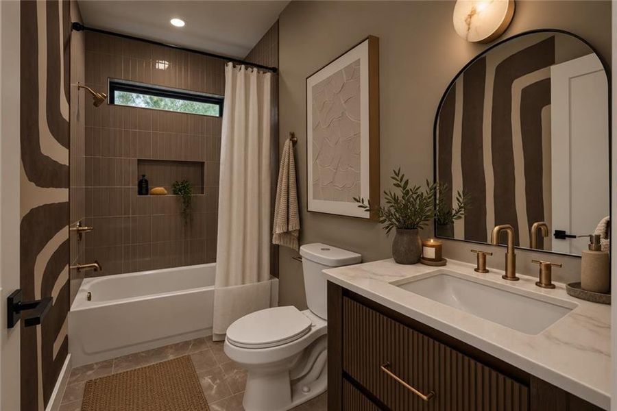 Furnished interior view inside a new home in , Atlanta (Image 5).