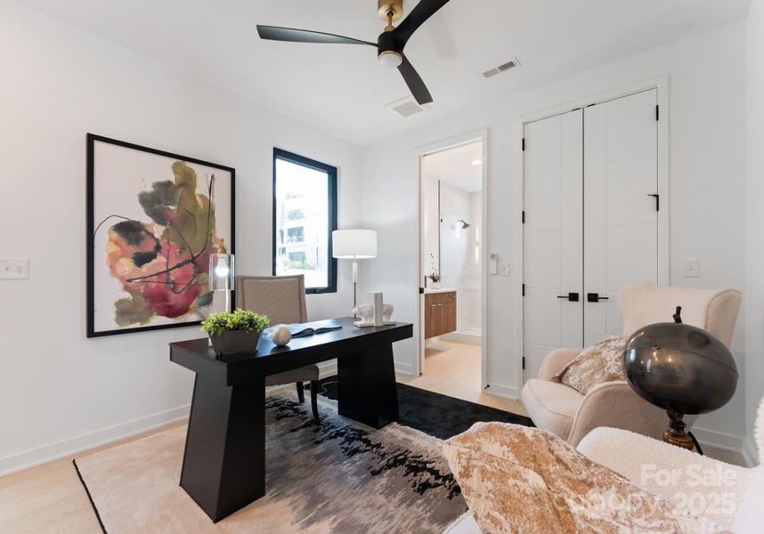 Furnished interior view inside a new home in , Charlotte (Image 12).