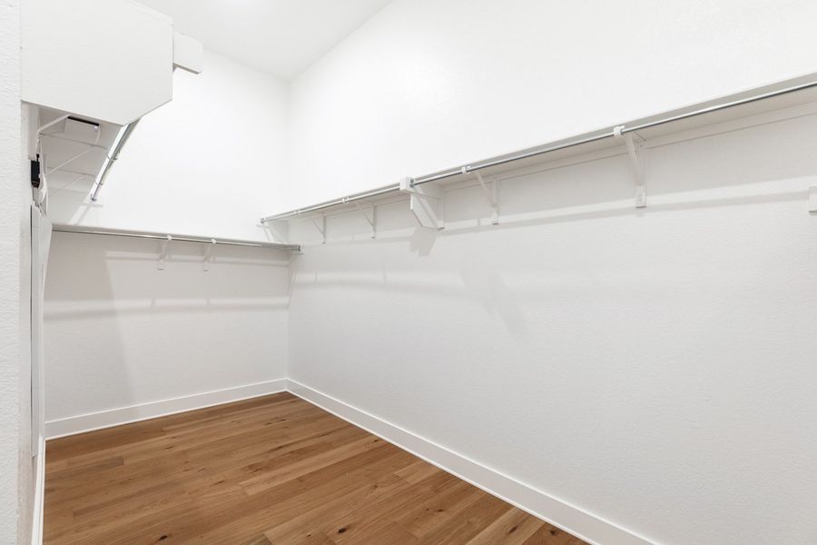 Representative Primary Closet - some options shown Representative Primary Closet - some options shown