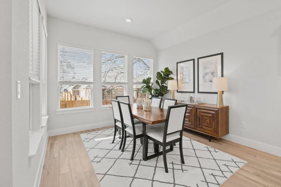 Furnished interior view inside a new home in 6 Creeks, Kyle (Image 13).
