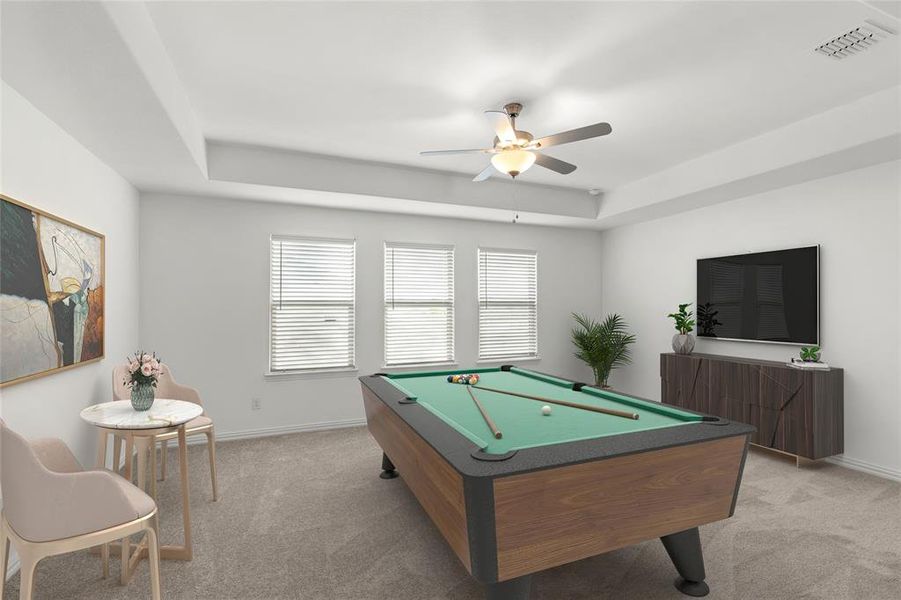 Furnished interior view inside a new home in , McKinney (Image 17).