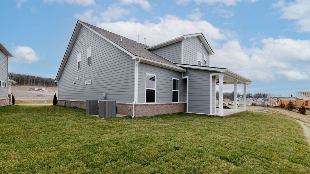 Exterior details and patio area of a home in Riley Farms, Rockvale (Image 4).