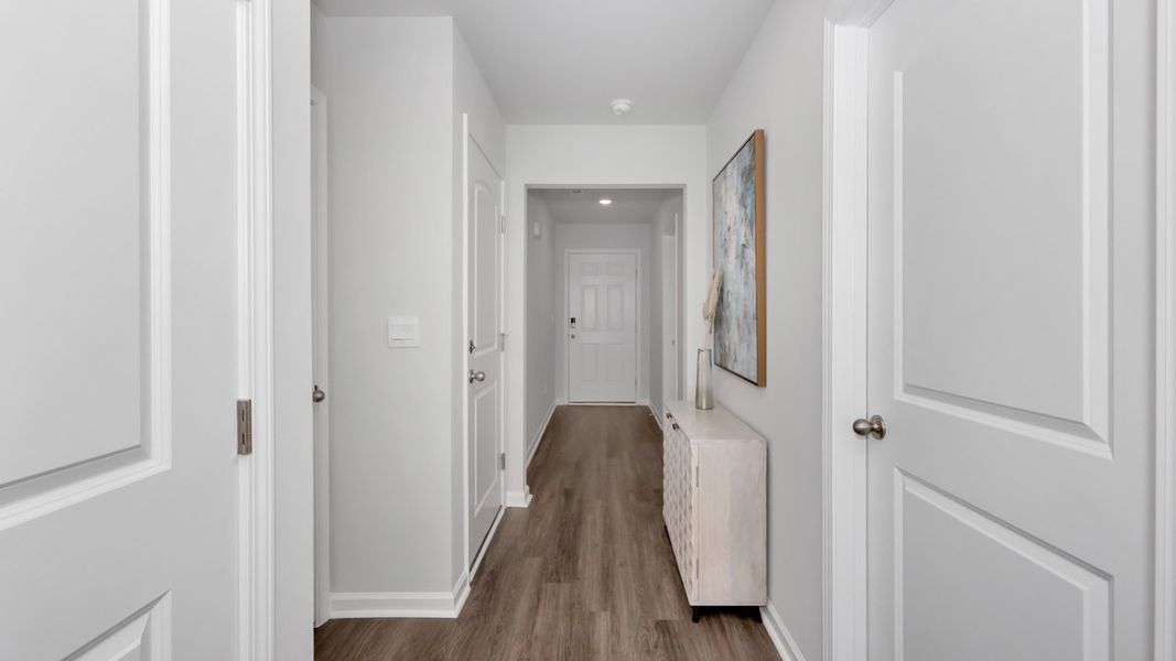 Representative furnished interior of a home built from the Aldridge by D.R. Horton in Bailey Park, Fayetteville (Image 27).