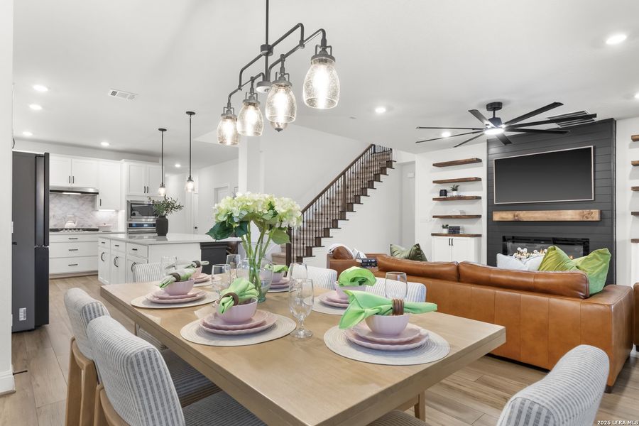 Furnished interior view inside a new home in Davis Ranch 50', San Antonio (Image 18).