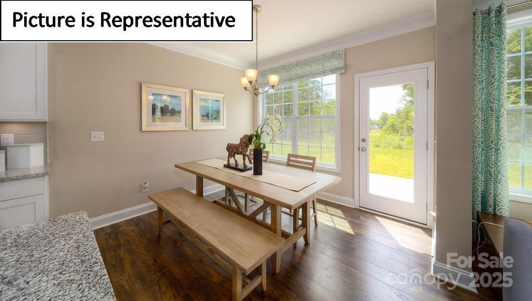 Furnished interior view inside a new home in Sylvan Creek, Denver (Image 24).
