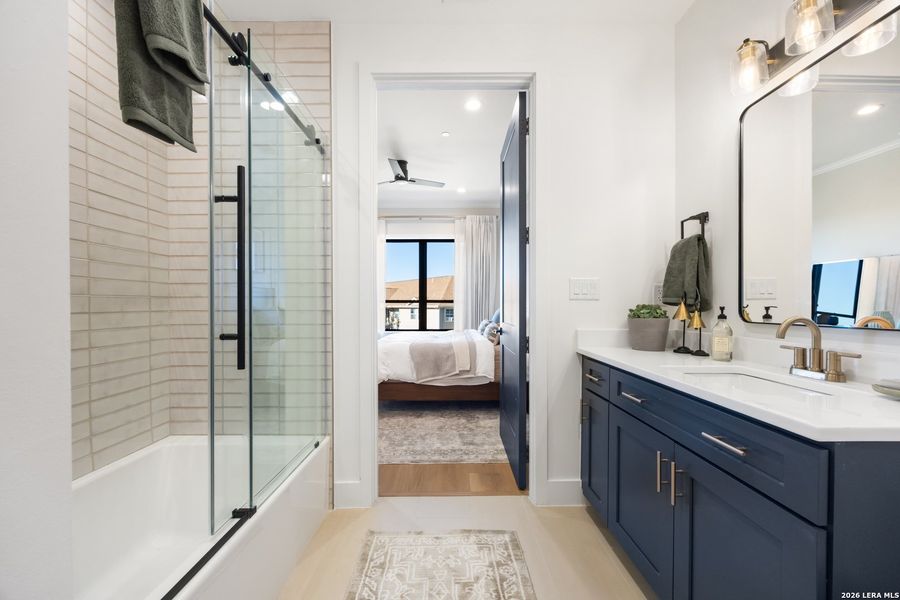 Furnished interior view inside a new home in , San Antonio (Image 7).
