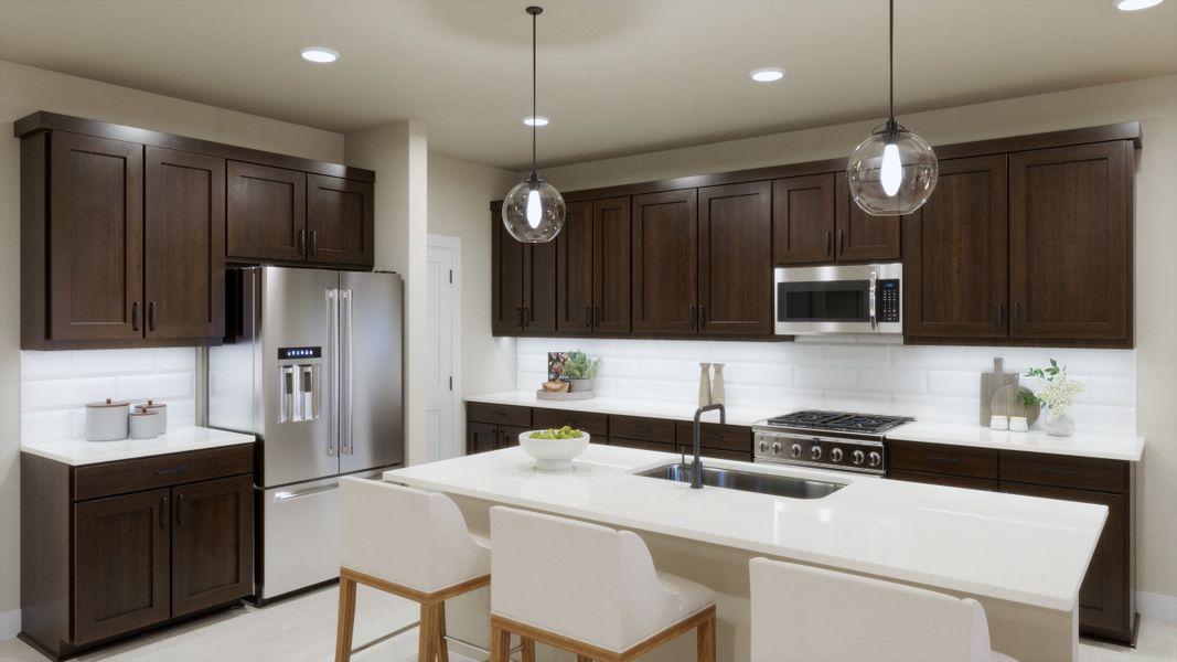 Representative furnished interior of a home built from the 4009 by Risewell Homes in Freedom at Anthem, Kyle (Image 6).