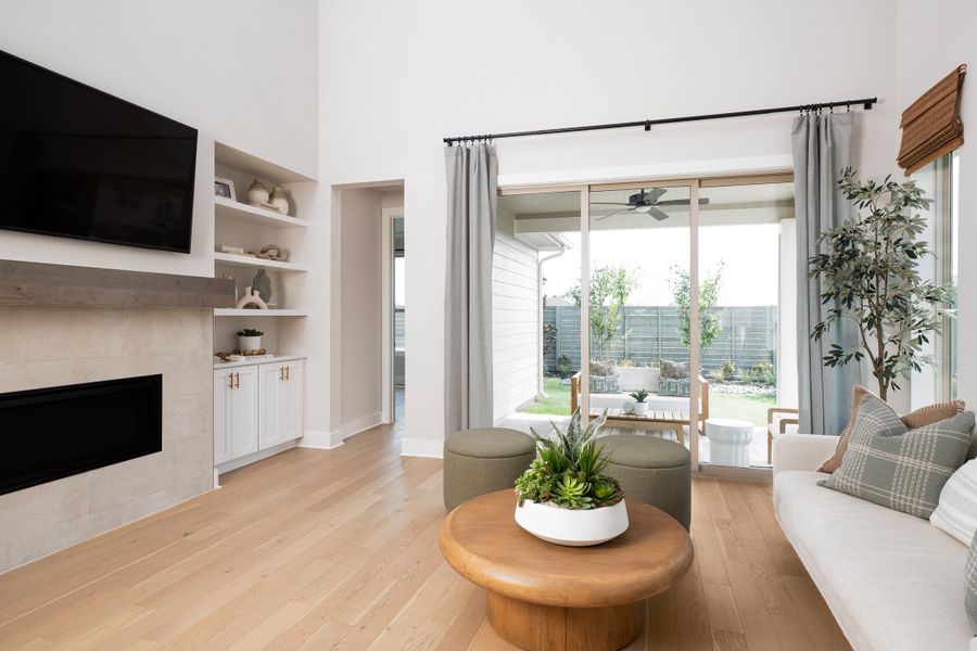 Representative furnished interior of a home built from the Sage by Tri Pointe Homes in The Retreat at Harvest, Argyle (Image 6).