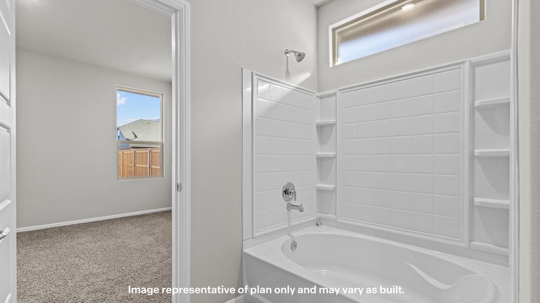 Furnished interior view inside a new home in Mustang Ridge, Andrews (Image 7).