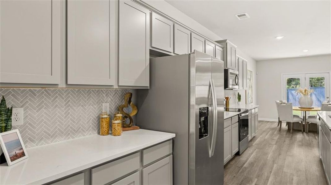 Furnished interior view inside a new home in Jackson Landing, Jefferson (Image 16). Furnished interior view inside a new home in Jackson Landing, Jefferson (Image 16).