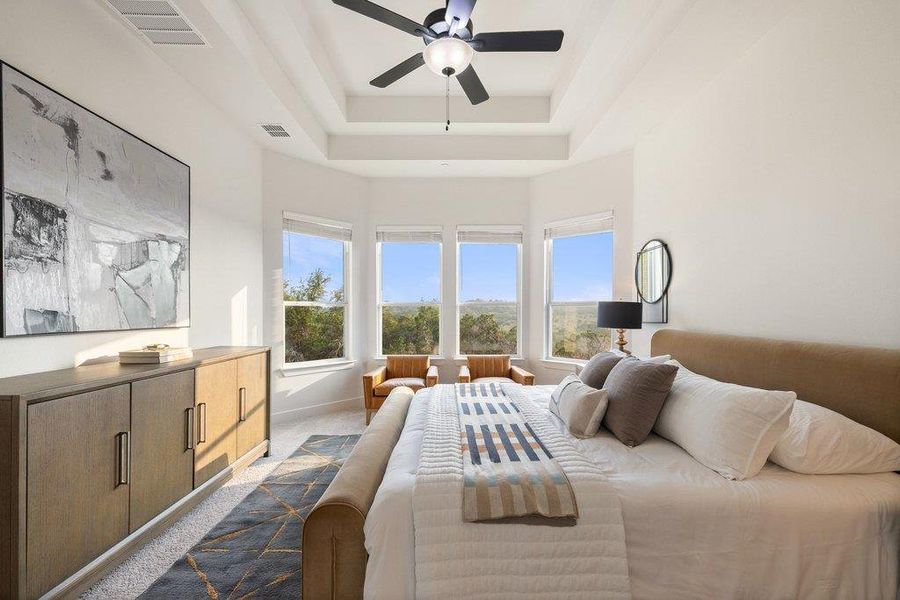 Furnished interior view inside a new home in Sweetwater - 60', Austin (Image 25).