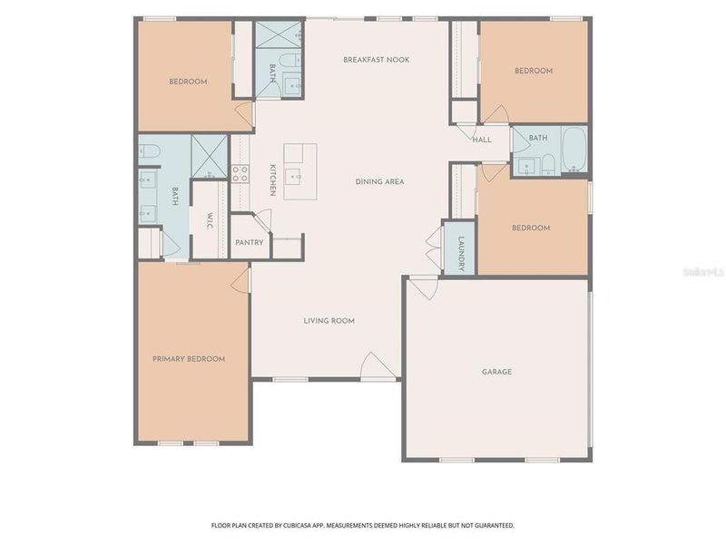 2D floor plan layout of this home in , Deltona, FL (Image 4).