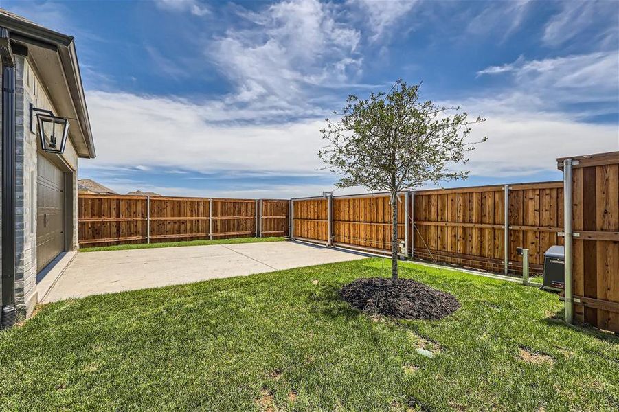 View of yard with a patio area