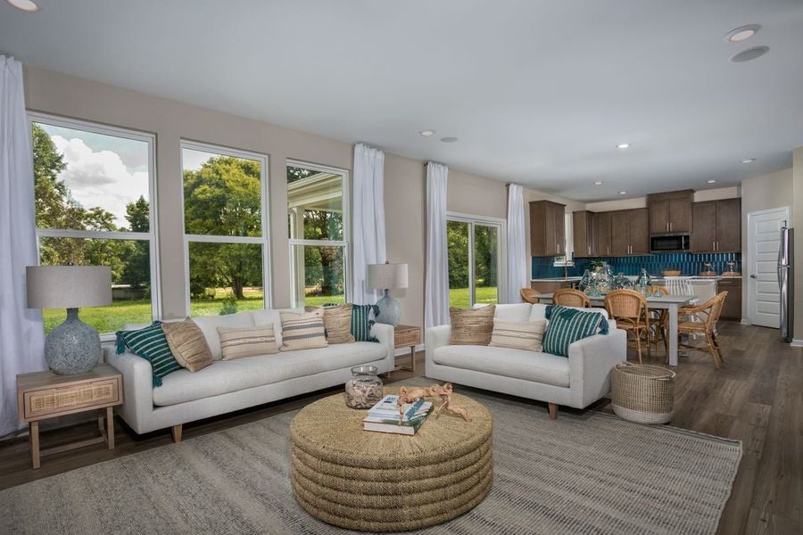 Representative furnished interior of a home built from the Plan 2338 Modeled by KB Home in Birchwood Trails, Fuquay Varina (Image 6).