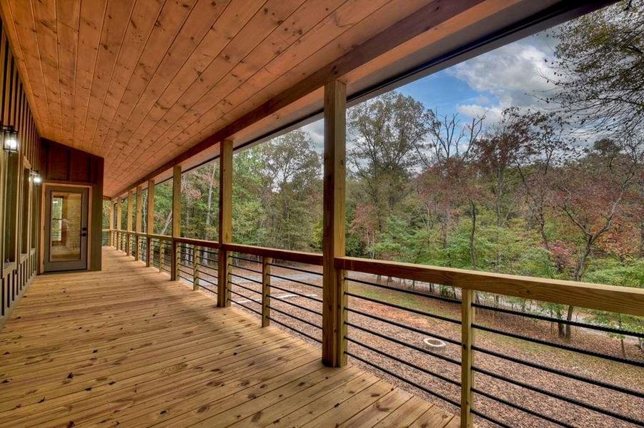Exterior details and patio area of a home in , Blue Ridge (Image 20).