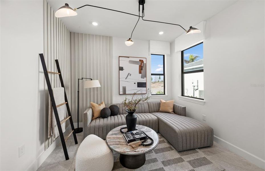 Furnished interior view inside a new home in Del Webb Catalina, Lakewood Ranch (Image 6). Furnished interior view inside a new home in Del Webb Catalina, Lakewood Ranch (Image 6).