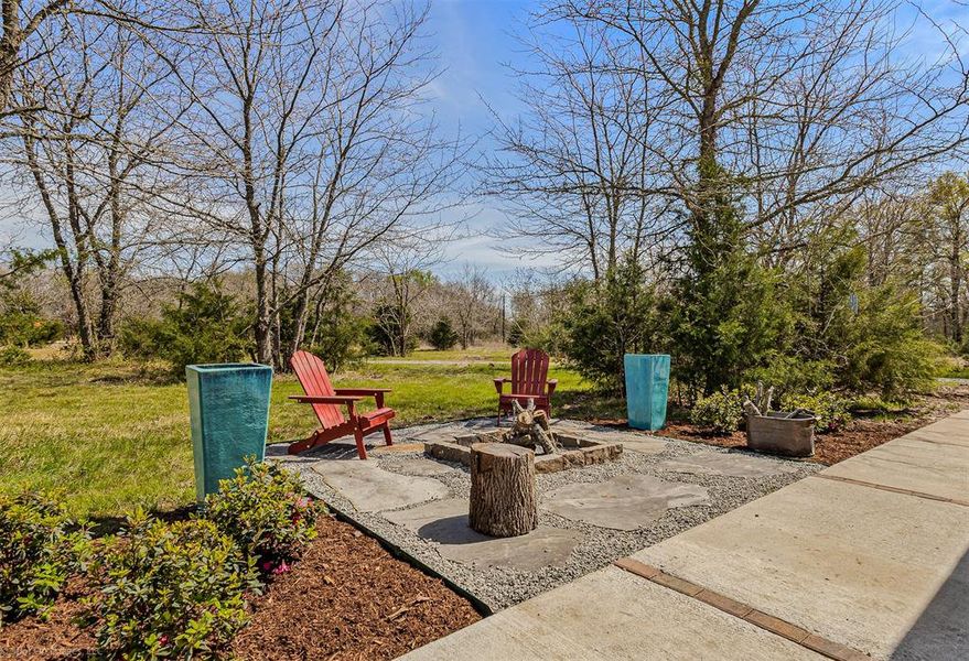 Wood burning firepit