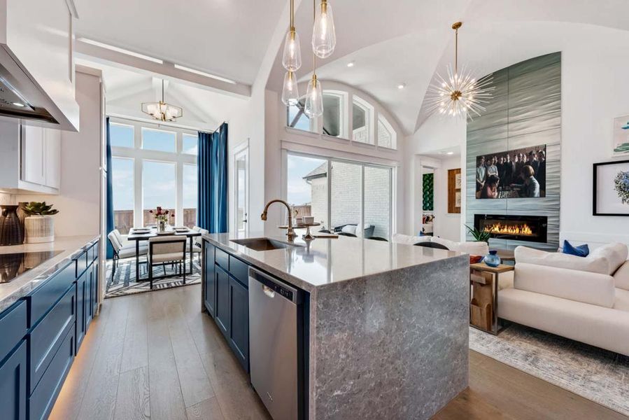 Furnished interior view inside a new home in Justin Crossing, Justin (Image 10).