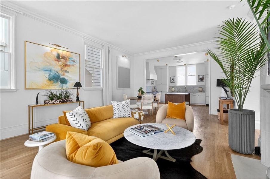 Furnished interior view inside a new home in Delmont, Atlanta (Image 26). Furnished interior view inside a new home in Delmont, Atlanta (Image 26).