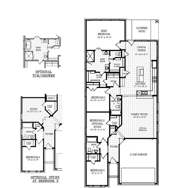2D floor plan layout of this home in Meyer Ranch, New Braunfels, TX (Image 3). 2D floor plan layout of this home in Meyer Ranch, New Braunfels, TX (Image 3).