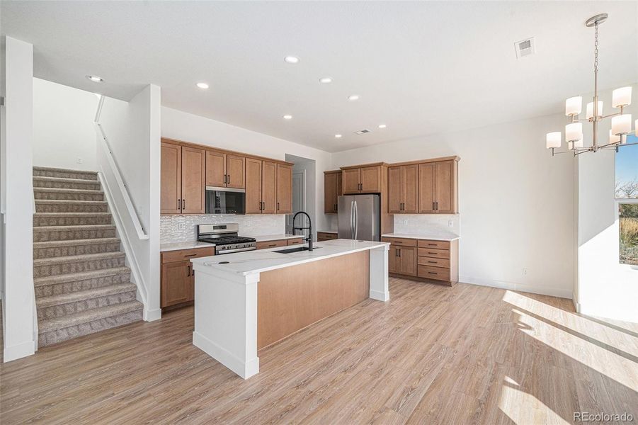 Furnished interior view inside a new home in Prelude at TAVA Waters, Denver (Image 6).