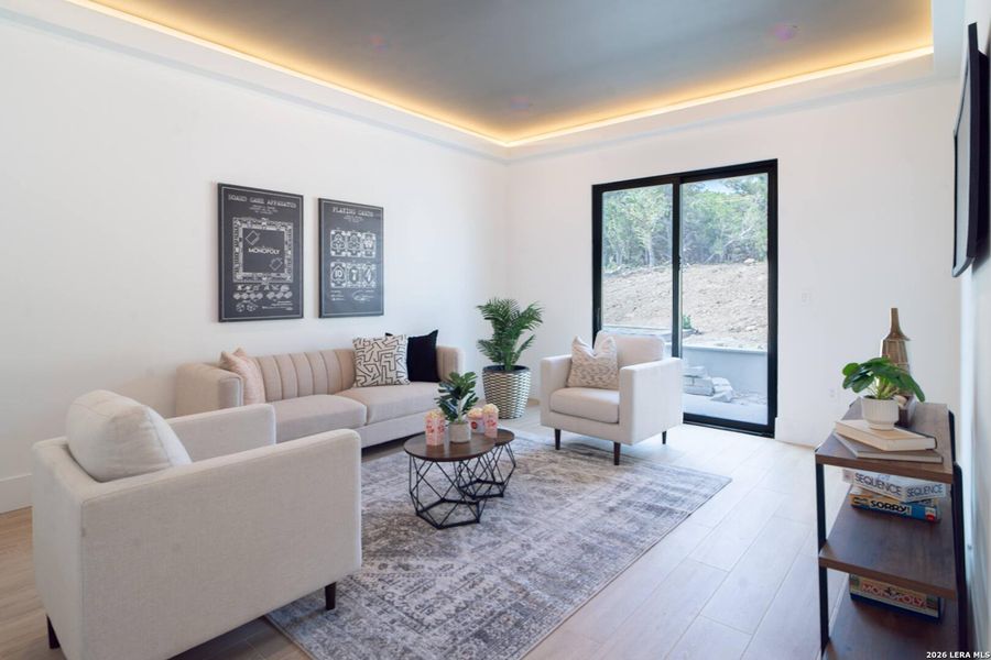 Furnished interior view inside a new home in , San Antonio (Image 13). Furnished interior view inside a new home in , San Antonio (Image 13).