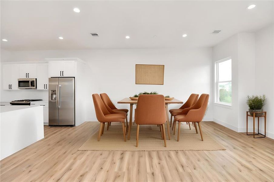 *Virtually Staged* Dining room.