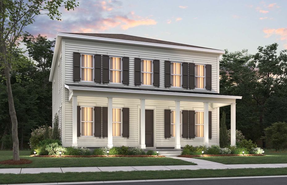 Primrose Exterior 22 new home with a full length front porch