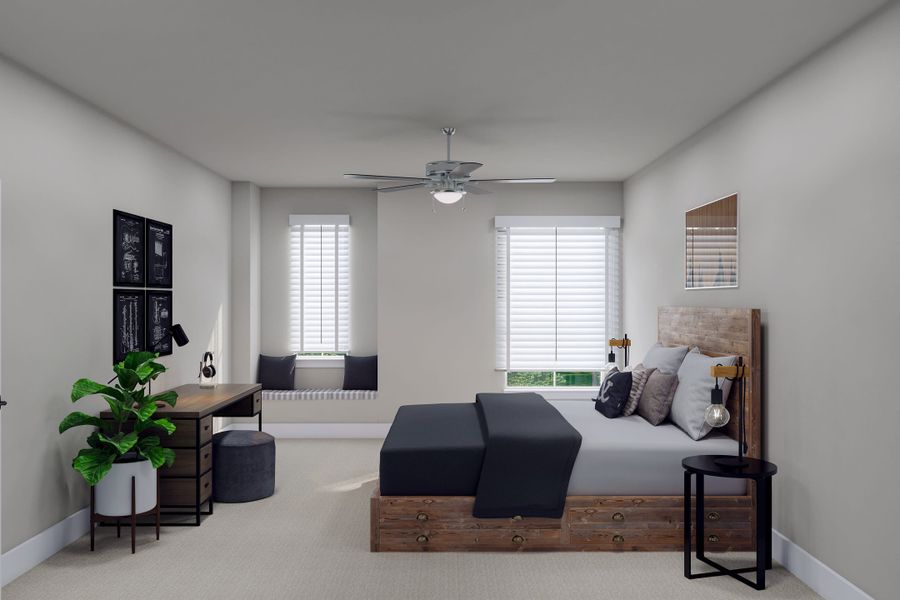 Representative furnished interior of a home built from the Carmine by Tri Pointe Homes in Trillium, Richmond (Image 18).