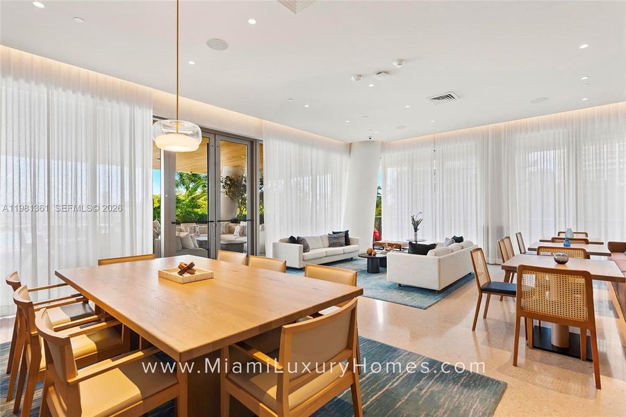 Furnished interior view inside a new home in , Miami (Image 16).