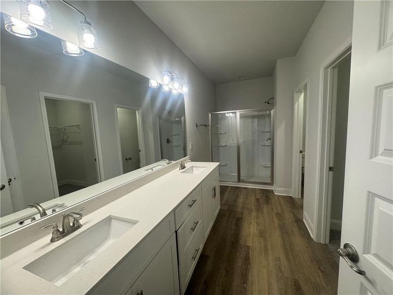 Furnished interior view inside a new home in The Fields of Walnut Creek, Pendergrass (Image 4).