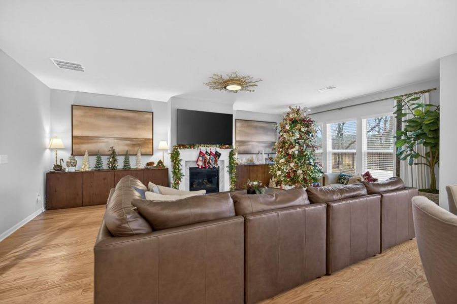 Furnished interior view inside a new home in Reunion, Flowery Branch (Image 46). Furnished interior view inside a new home in Reunion, Flowery Branch (Image 46).