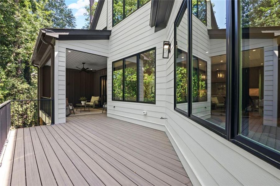 Exterior details and patio area of a home in , Atlanta (Image 32). Exterior details and patio area of a home in , Atlanta (Image 32).