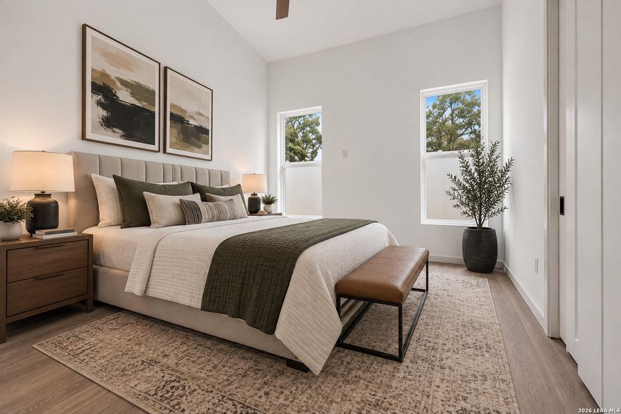 Furnished interior view inside a new home in , Von Ormy (Image 8).