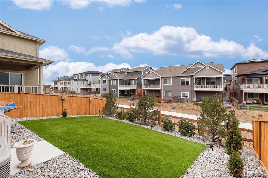 Exterior details and patio area of a home in , Parker (Image 27).