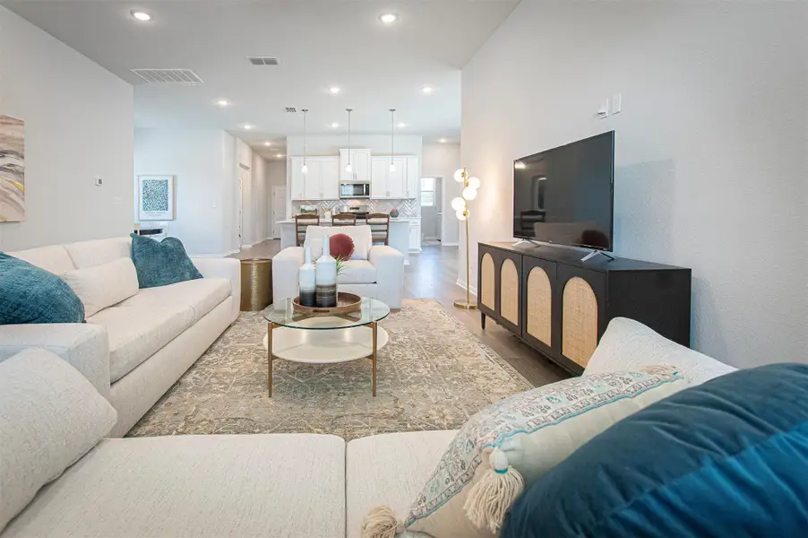 Furnished interior view inside a new home in Sage Hollow, Kyle (Image 6).