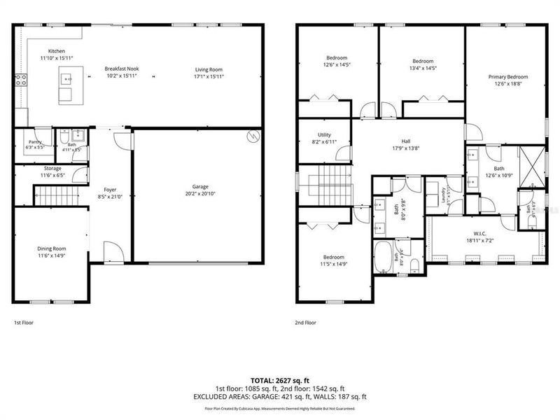 2D floor plan layout of this home in Wellness Ridge, Clermont, FL (Image 7).