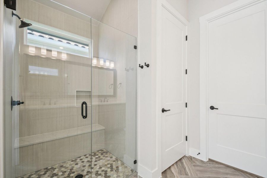 Full bath with a stall shower