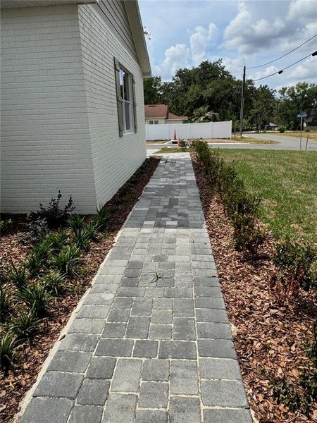 Exterior details and patio area of a home in , Dade City (Image 35).